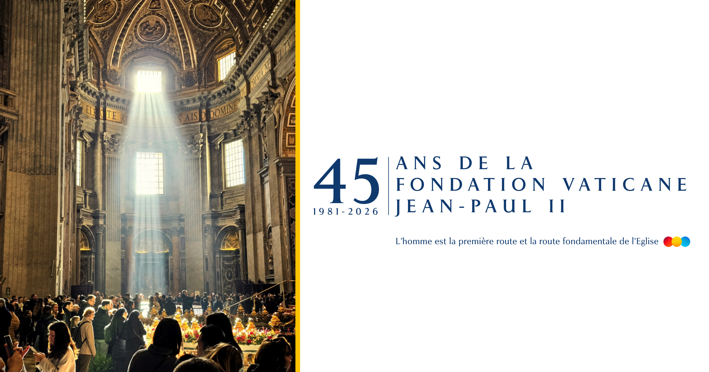 Le 45e anniversaire de notre Fondation approche. Léon XIV participera au Jubilé