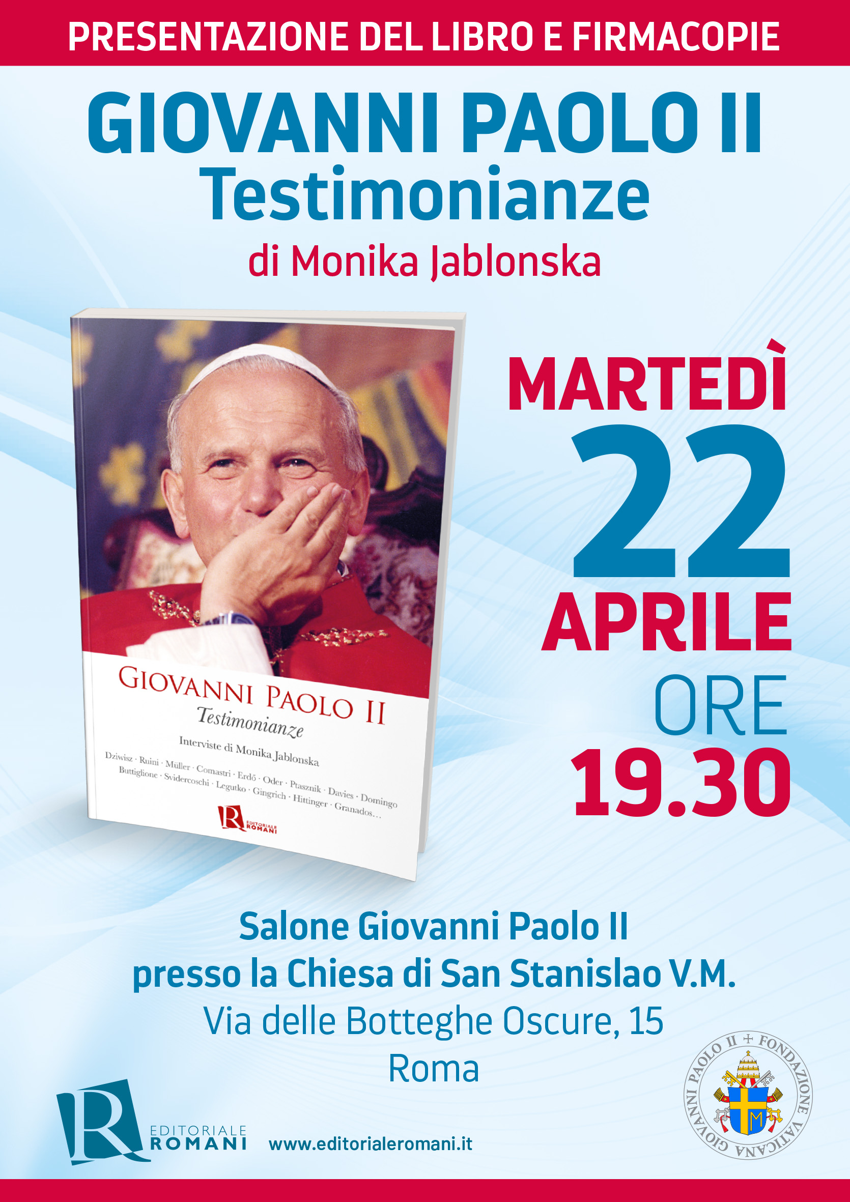 Vi invitiamo a un incontro con Monika Jabłońska a Roma!