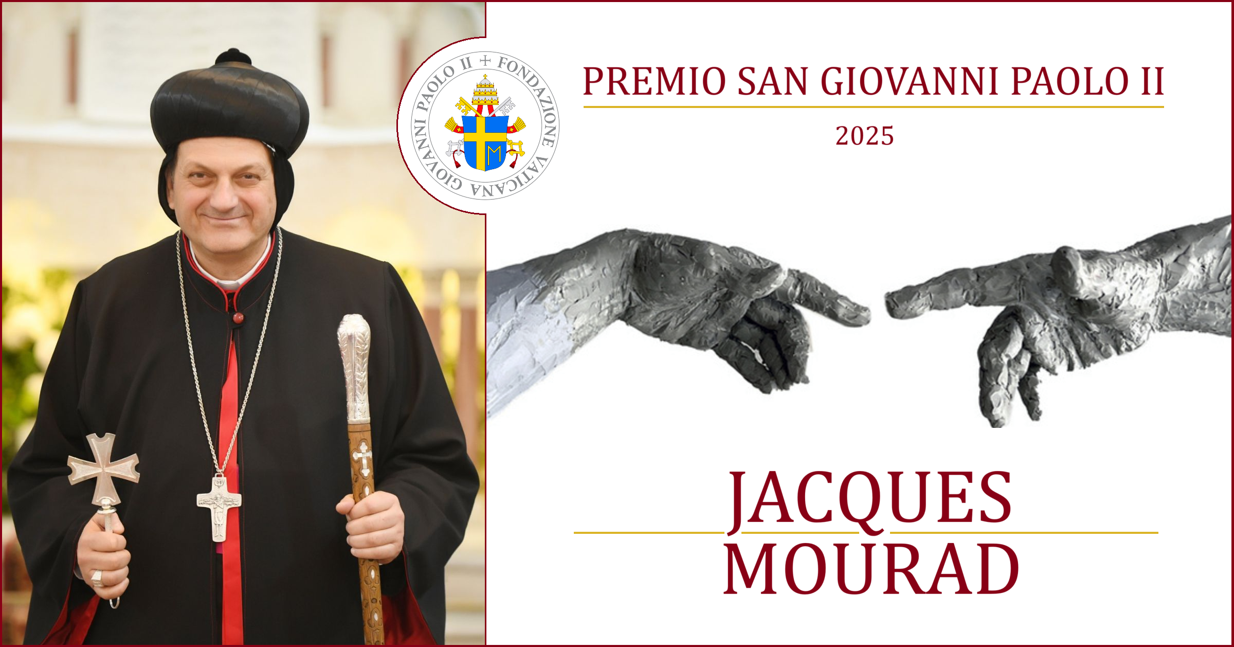 Archbishop Mourad, who survived captivity by ISIS, is the laureate of the St. John Paul II Award of the John Paul II Vatican Foundation.